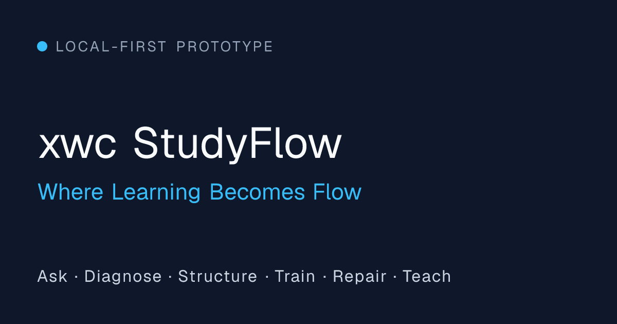 xwc StudyFlow - Where Learning Becomes Flow